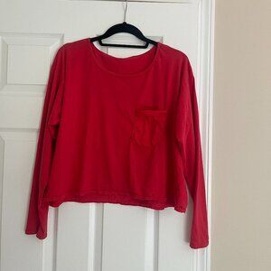 American Apparel long sleeve crop top